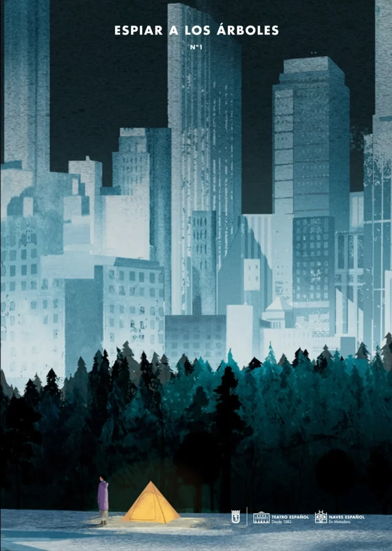 Espiar a los árboles. Illustration for magazine. Teatro Español